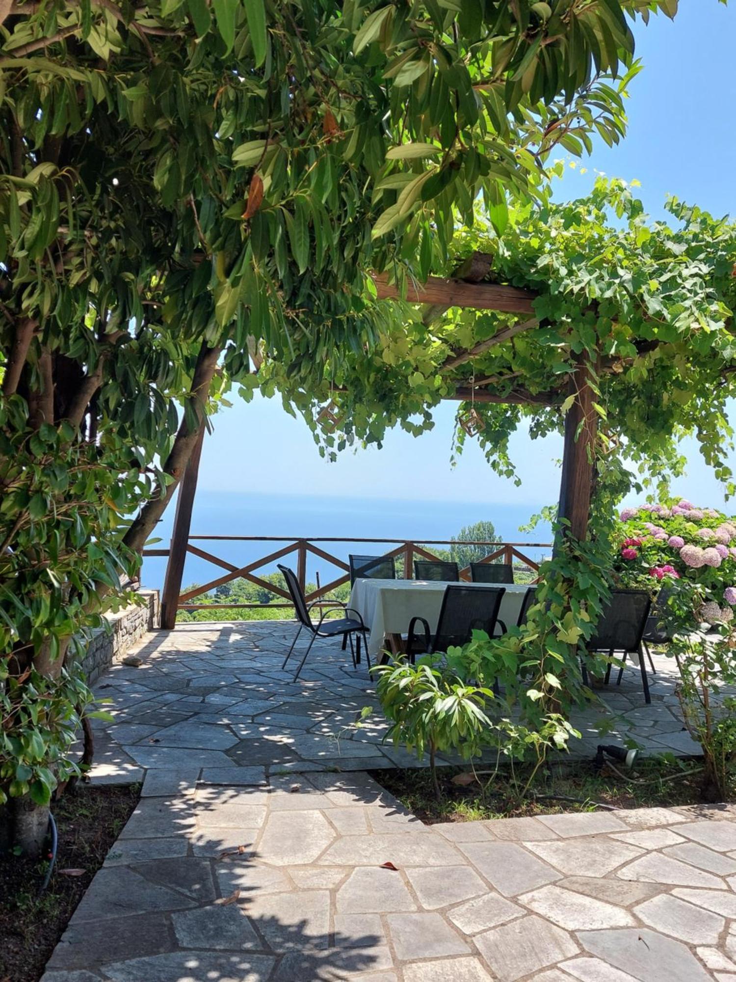 Θαλλώ Luxurious Villa Tsagkarada Exterior foto